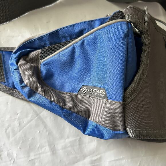 Outdoor Poducts belt bag with Water Bottle / Fanny Pack Blue/Grey Camping - Picture 14 of 15